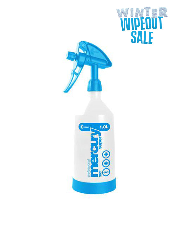Mercury Pro + Super Double Action Spray Bottle - 1 Litre - (Viton Seals) pH Range: 6 to 8 (pH Neutral)