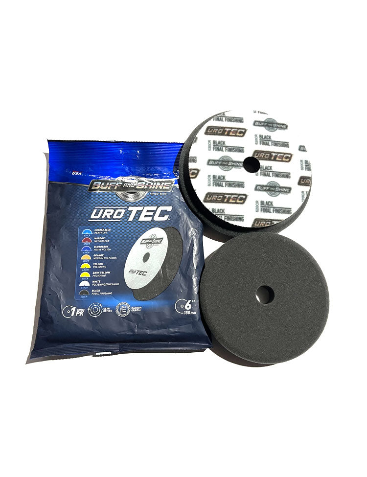 Buff and Shine - URO TEC Foam Pad - Black - Final Finishing Pad - 5" / 125mm - 520CR
