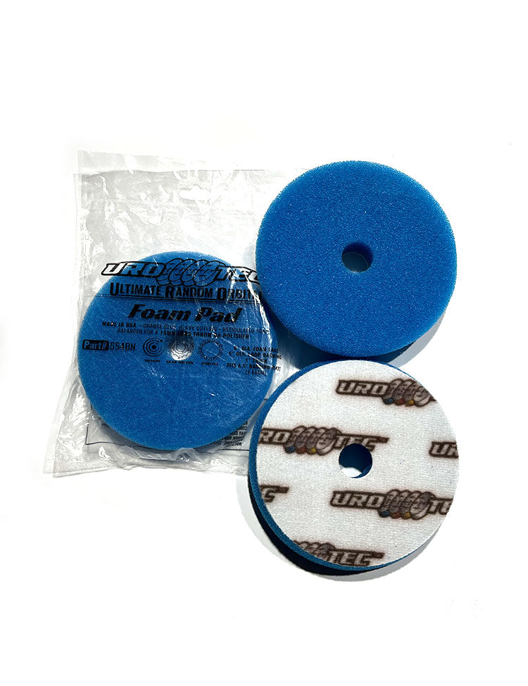 Buff and Shine - URO TEC Foam Pad - Blue Coarse - Heavy Cut Pad - 5" / 125mm - 554BN