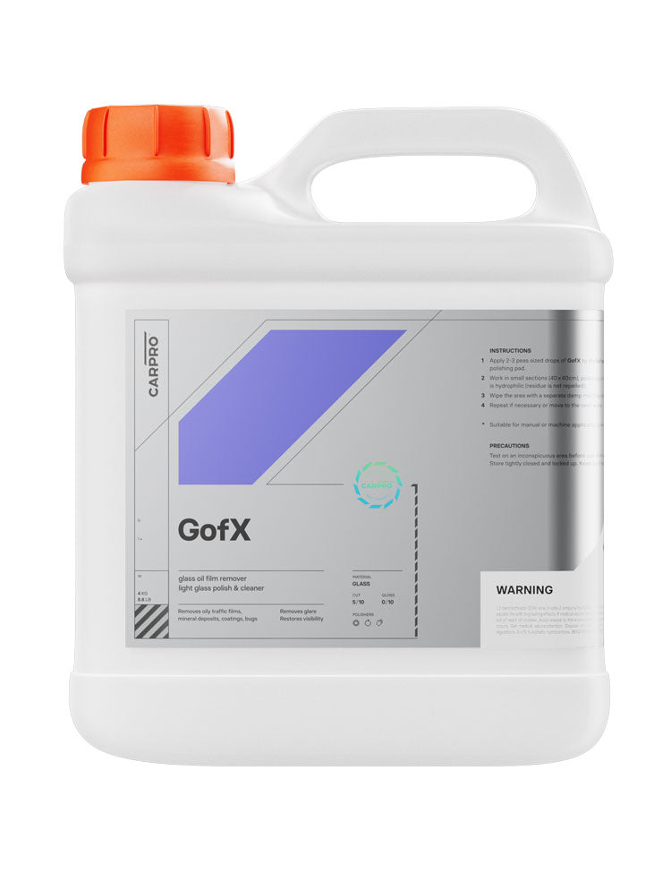 GofX - Glass oil film remover / light glass polish & cleaner - 4L