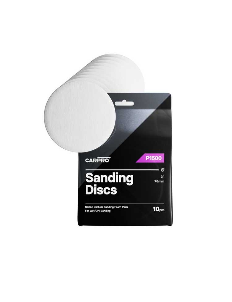 CarPro - 1500 / 2000 / 3000 Silicon Carbide Wet & Dry Sanding Disc - 76mm / 3 Inch