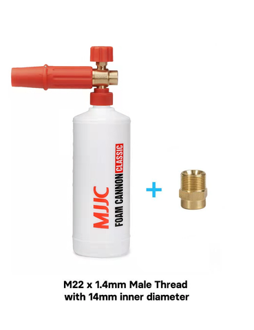 Foam Cannon Classic with M22 x 1.4mm Male Thread with 14mm inner diameter