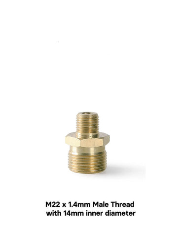 MJJC - BSP Fitting - M22 x 1.4mm Male Thread with 14mm inner diameter