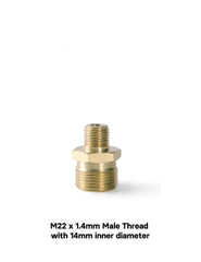 MJJC - BSP Fitting - M22 x 1.4mm Male Thread with 14mm inner diameter