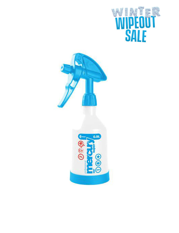 Mercury Pro + Super 360 Double Action Spray Bottle - 500ml - White - (Viton Seals) pH Range: 6 to 8 (pH Neutral)