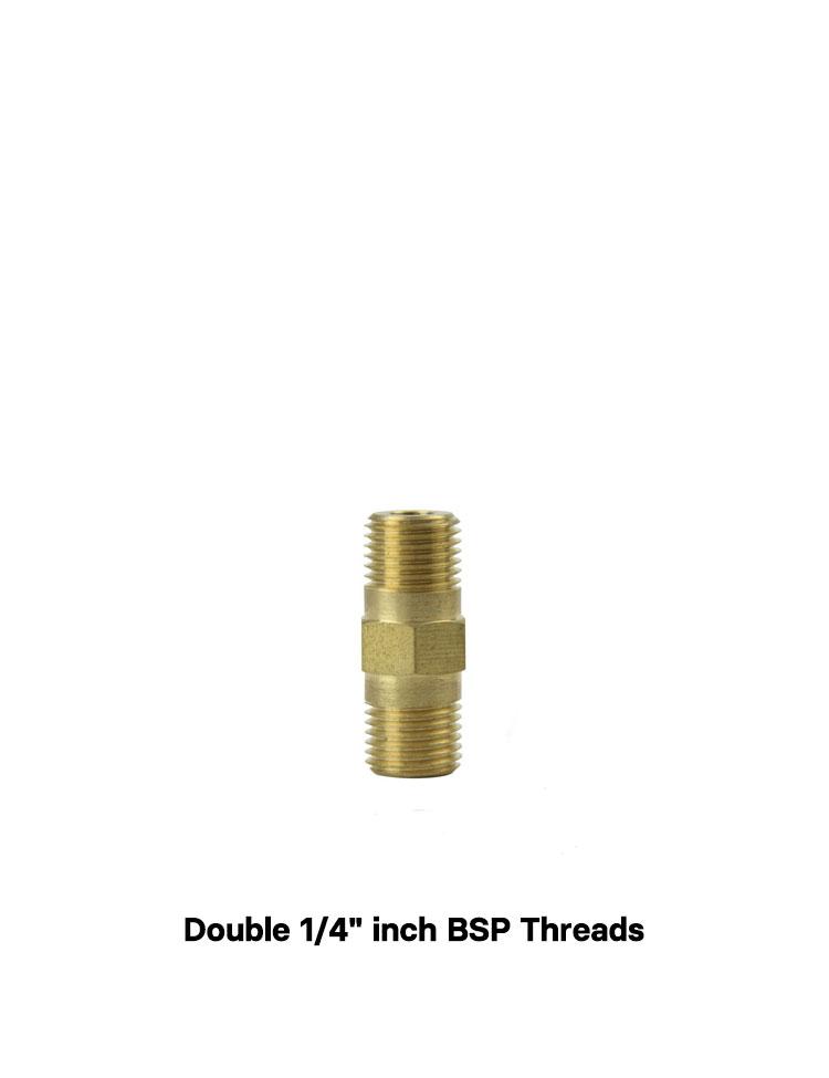 MJJC - BSP Fitting - 1/4" inch Male/Male Threads