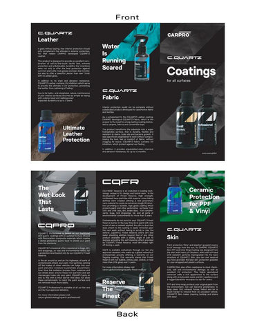 Cquartz Coating Brochure - 10 pieces