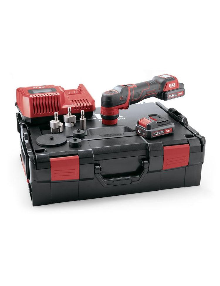 FLEX - PXE 80 10.8-EC/2.5 Set - The smart cordless polisher 10,8 V, rotary and random orbital free-running