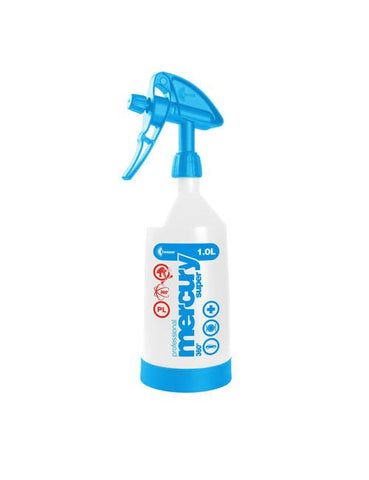 Mercury Pro + Super 360 Double Action Spray Bottle - 1 Litre - White