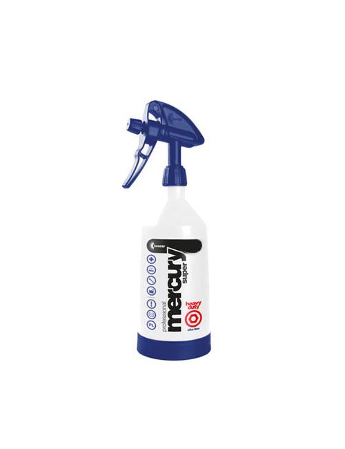 Mercury Pro + Super Heavy Duty Alkaline Double Action Spray Bottle - 1 Litre - (EPDM Seals) pH Range: 7 to 14 (Alkaline & Heavy Bases)