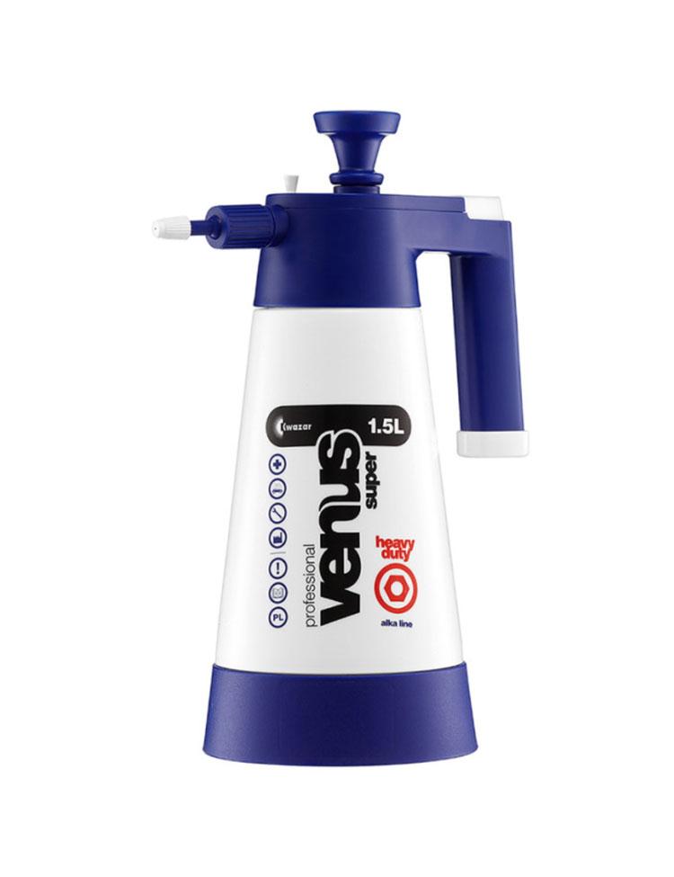 Venus PRO+ - HD Alkaline Pressure Sprayer - 1.5 Litres - Navy Blue - (EPDM Seals) pH Range: 7 to 14 (Alkaline & Heavy Bases)