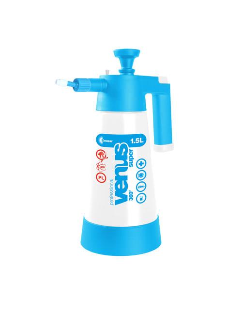 Venus PRO+ Super 360 - Pressure Sprayer - 1.5 Litres - White - (Viton Seals) pH Range: 6 to 8 (pH Neutral)